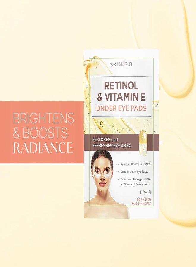 Skin 2.0 Retinol & Vitamin E Under Eye Patches - Dermatologist Tested - Anti-Aging - Depuffing, Reduce Fine Lines & Wrinkles, Dark Circles - Natural Ingredients - Korean Skin Care - All Skin Types - 5 Pairs - Image 2